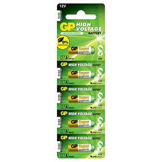 GP Jednorázová alkalická baterie A27, 5-pack