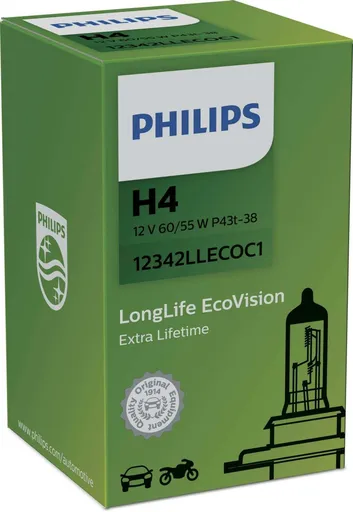 Philips H4 Long Life EcoVision 12V 12342LLECOC1