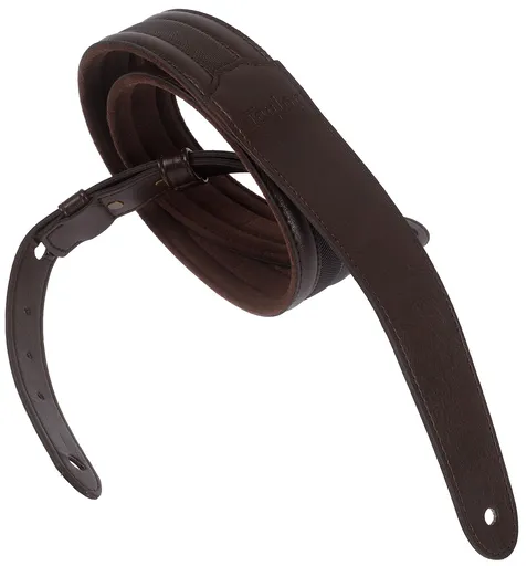 Taylor Taylor Slim Vegan Leather Strap, Chocolate Brown