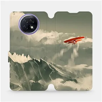 Flipové pouzdro na mobil Xiaomi Redmi Note 9T 5G - MA03P Oranžové letadlo v horách (5903516625000)