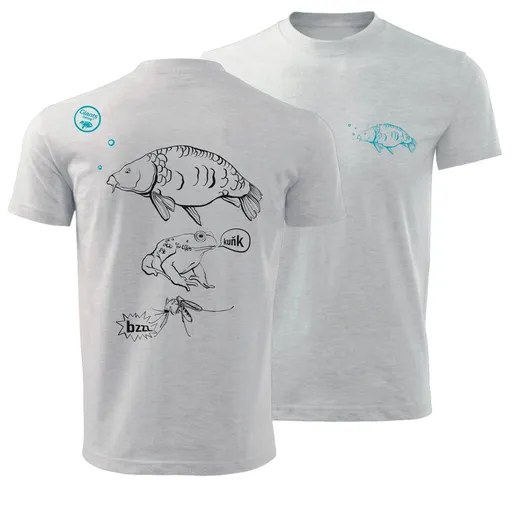 Giants fishing Tričko dětské šedé Kapřík - vel. 12-13 Let,Giants fishing Tričko dětské šedé Kapřík - vel. 12-13 Let