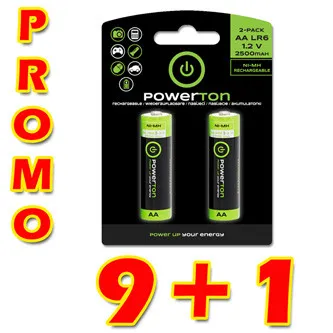 Powerton ENERGY RECHARGE Nabíjecí Ni-MH baterie AA, 10x2-pack