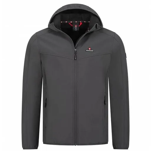 HÖHENHORN ALPBERG Pánská softshellová bunda, tmavě šedá, velikost
