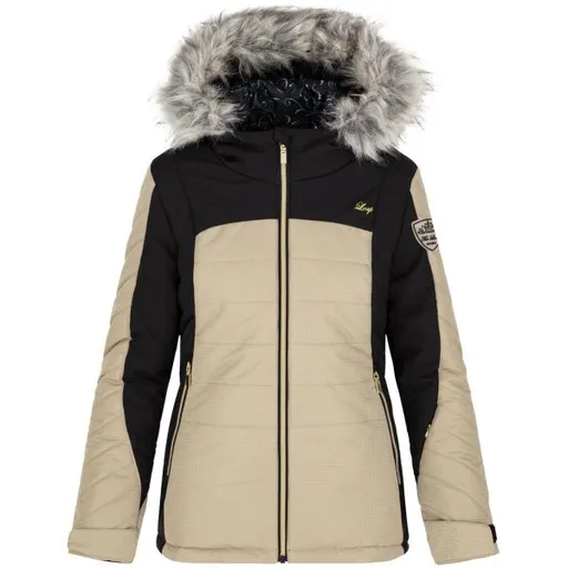 LOAP OKIDASA Dámská lyžařská bunda, béžová, velikost