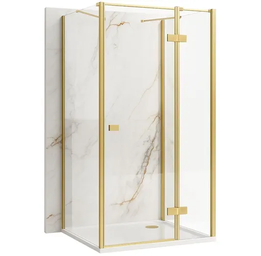 REA/S Sprchový kout Atlas 120x100 Brush Gold vpravo KPL-K4977