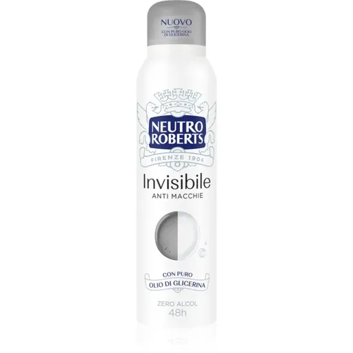 Neutro Roberts Invisible Anti Macchie osvěžující deodorant ve spreji s 48hodinovým účinkem 150 ml