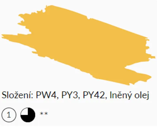 Olejová barva Umton 20ml – 0056 Neapolská žluť tmavá