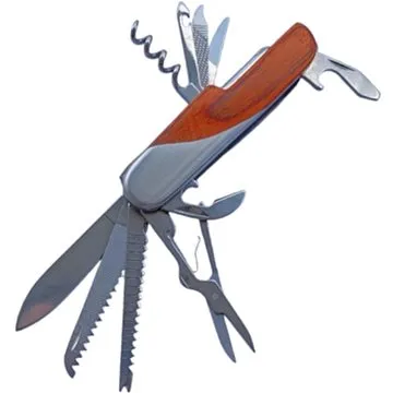 JKR Multifunkční nůž, 14 funkcí, červené dřevo (JKRMULTI14DR)