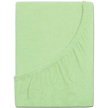 B.E.S. - Petrovice, s.r.o. Prostěradlo Froté PERFECT - Světlá zelená 140 - 160 × 200 (2-001-0612)