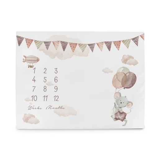 CEBA BABY Podložka milníková na focení (92x72) Basic Mouse