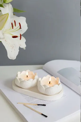 Sada svíček (2 kusy) Gold Paint