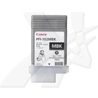 CANON PFI-102 MBK - originální cartridge, matně černá, 130ml