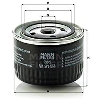 MANN-FILTER W914/4 (W914/4)