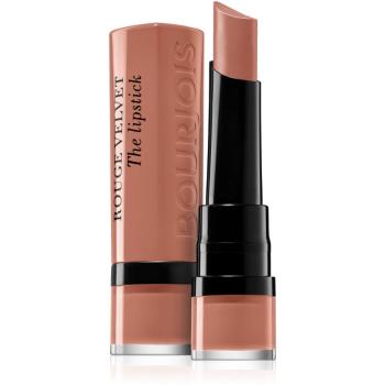 Bourjois Rouge Velvet The Lipstick matná rtěnka odstín 01 Hey Nude! 2,4 g