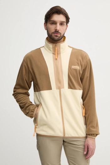 Športová mikina Columbia Backbowl II béžová farba, vzorovaná, 2126241