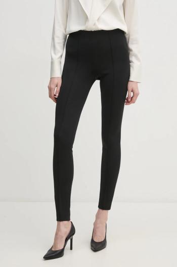 Kalhoty Calvin Klein dámské, černá barva, přiléhavé, high waist, K20K208071