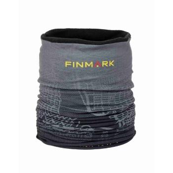 Finmark CHILDREN’S MULTIFUNCTIONAL SCARF WITH FLEECE Dětský multifunkční šátek, šedá, velikost