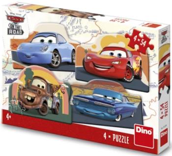 Puzzle Cars - Na cestě 4x54 dílků