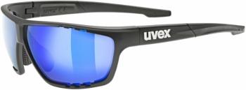 UVEX Sportstyle 706 Black Matt/Mirror Blue Športové okuliare
