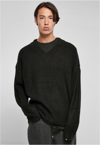 Urban Classics V-Neck Sweater black - S