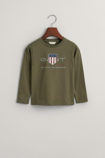 TRIČKO GANT ARCHIVE SHIELD LS T-SHIRT JUNIPER GREEN