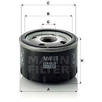 MANN-FILTER MW75 pro vozy BMW, BMW MOTORCYCLES (MW75)