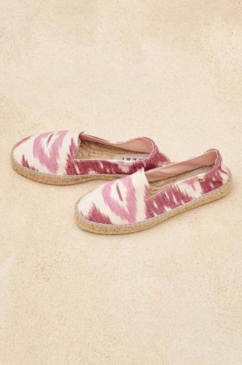 Espadrilky Manebi Tulum Flat Espadrilles růžová barva, G 1.7 N0