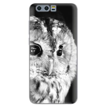 Odolné silikonové pouzdro iSaprio - BW Owl - Huawei Honor 9