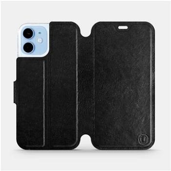 Flipové pouzdro na mobil Apple iPhone 12 mini v provedení  Black&Gray s šedým vnitřkem (5903516372225)