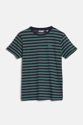 TRIČKO GANT STRIPED SS T-SHIRT EVENING BLUE