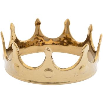 Porcelánová dekorace MEMORABILIA MY CROWN Seletti 18,5 cm zlatá