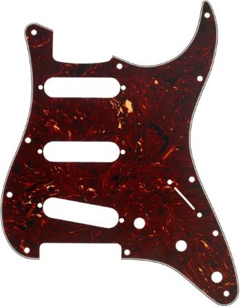 Fender Pickguard, Stratocaster S/S/S, 11-Hole Mount, Tortoise Shell, 4