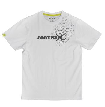 Matrix tričko white hex print t-shirt - xl