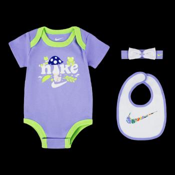 Nike forest foragers headband. bodysuit & bib 3-piece set 0-6m