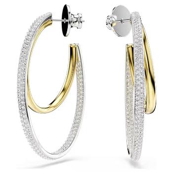 Swarovski Bicolor kruhové náušnice se zirkony Hyperbola 5702400