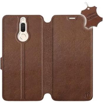 Flip pouzdro na mobil Huawei Mate 10 Lite - Hnědé - kožené -  Brown Leather (5903226496648)