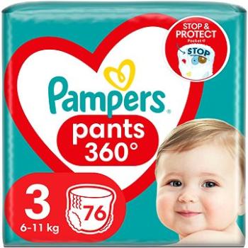 PAMPERS Pants vel. 3, (76 ks), 6–11 kg (8006540069059)