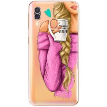 iSaprio My Coffe and Blond Girl pro Samsung Galaxy A40 (coffblon-TPU2-A40)