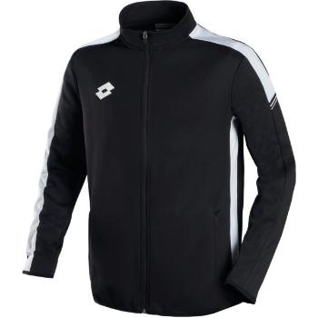 Lotto ELITE PLUS FULL-ZIP TOP Pánská fotbalová mikina, černá, velikost