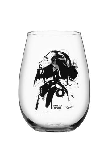 Sada pohárov Kosta Boda Love Him 570 ml 2-pak priehľadná farba