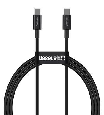 BASEUS CATYS-B01 100W Kábel USB Type-C - USB Type-C 1m čierny