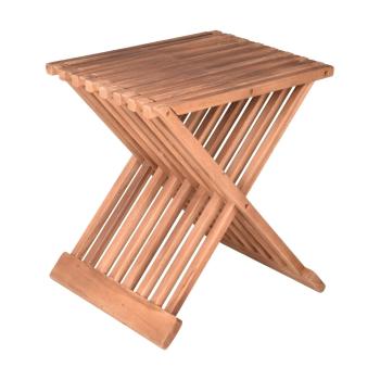 Teakfa kerti tárolóasztal 29x39 cm Fani – Garden Pleasure