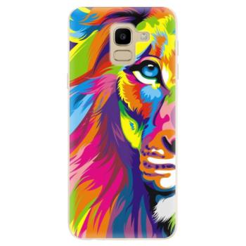 Odolné silikonové pouzdro iSaprio - Rainbow Lion - Samsung Galaxy J6