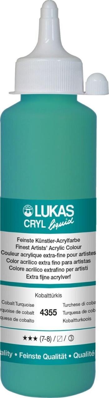 Lukas Cryl Liquid Akrylová barva Cobalt Turquoise 250 ml 1 ks