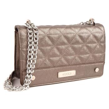 Dámská crossbody kabelka Doca 14122 - stříbrná