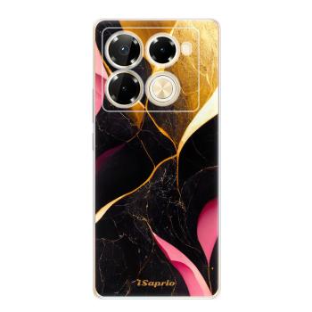 Odolné silikonové pouzdro iSaprio - Gold Pink Marble - Infinix Note 40 PRO / Note 40 PRO+ 5G