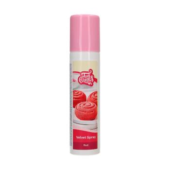 Cakesupplies Červený sprej Velvet efekt samet 100 ml