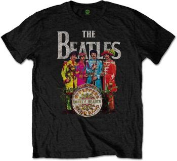 The Beatles Tričko Sgt Pepper Unisex Black L