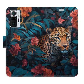 Flipové pouzdro iSaprio - Flower Jaguar 02 - Xiaomi Redmi Note 10 Pro