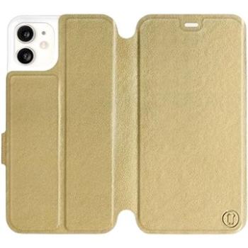 Flipové pouzdro na mobil Apple iPhone 11 v provedení  Gold&Gray s šedým vnitřkem (5903226975235)